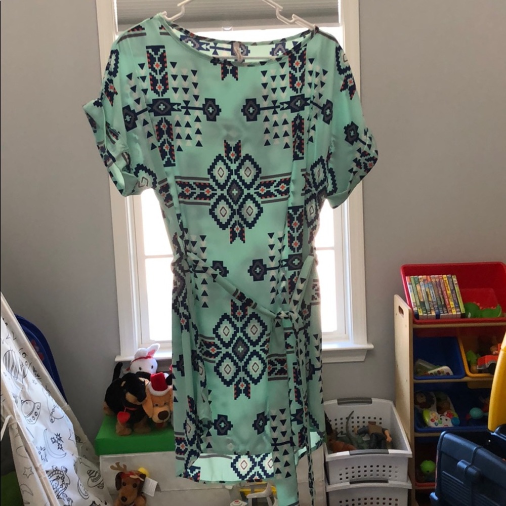 Aztec pattern dress